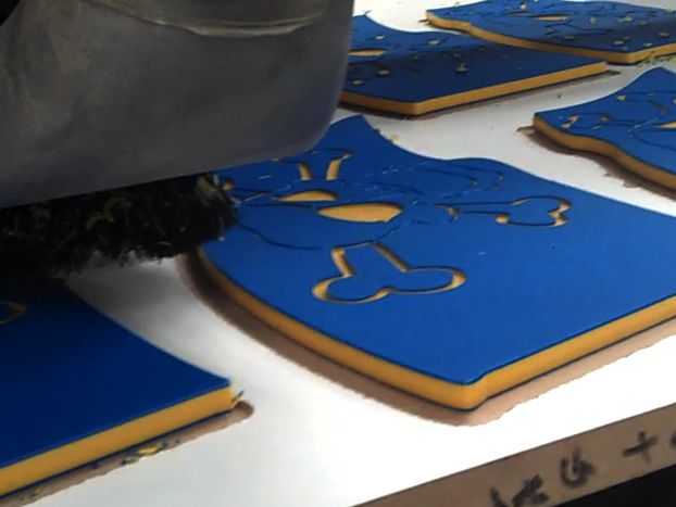 CNC Cutting of Pirate Flag from HDPE sheet 